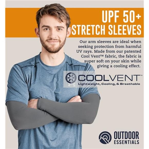UV Sun Protection Arm Sleeves - Cooling Compression Arm Sleeve - Sports & UV - Picture 6 of 6